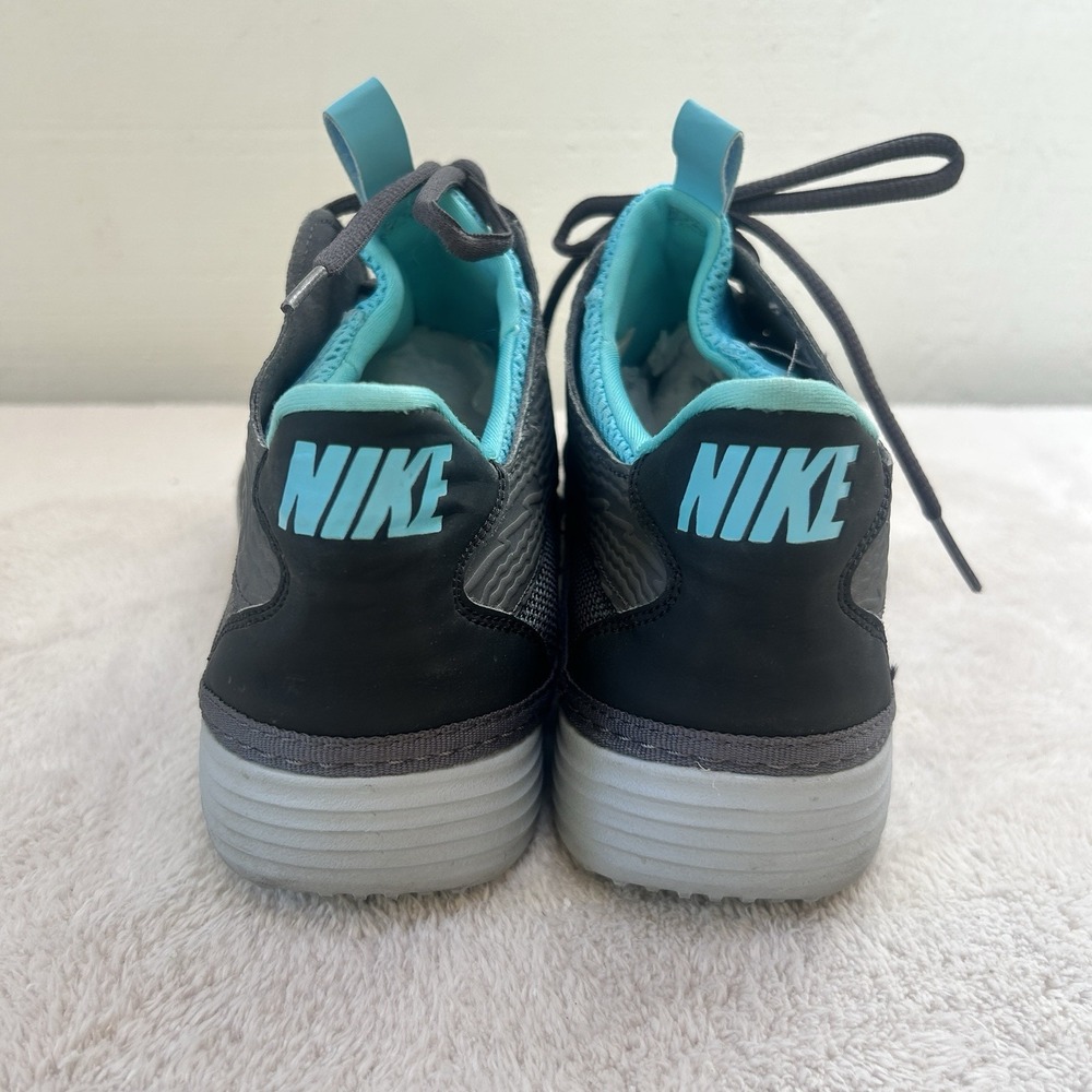Nike Solarsoft Moccasin Running Shoes Gray Blue US Size 12 555301-040 EUC - Picture 2 of 8